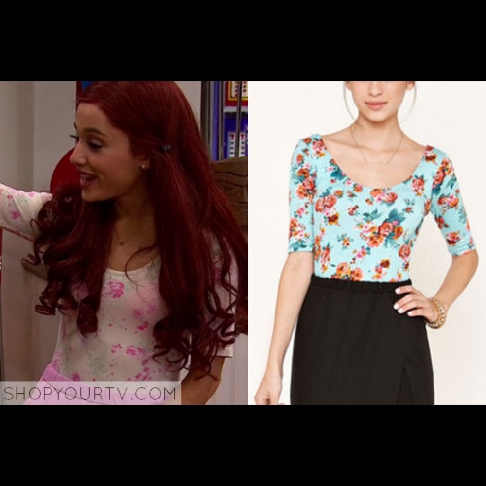 !ISO!pacsun kirra floral fitted elbow sleeve cat valentine